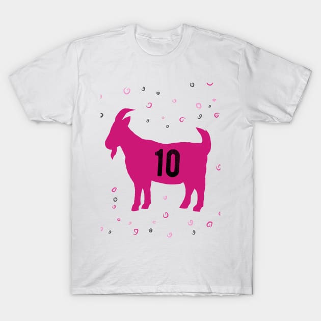 Goat Messi Miami T-Shirt by Asepart